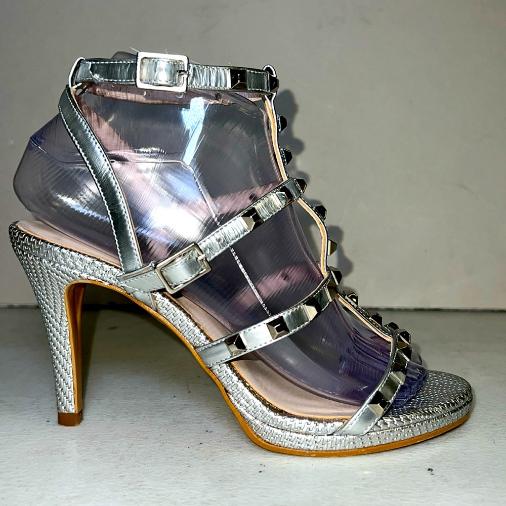 LODI HIGH HEEL SANDALS IN SILVER